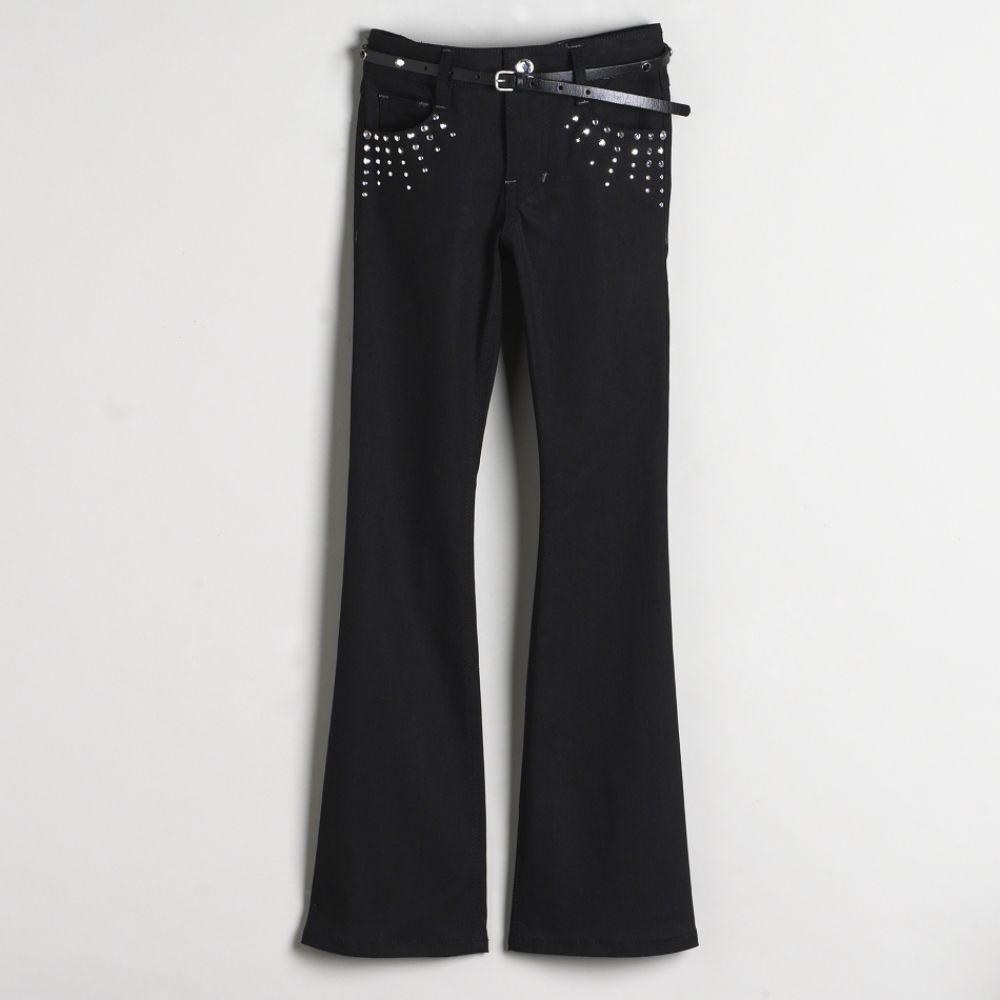 Bongo Girl's Studded Flare Leg Pants