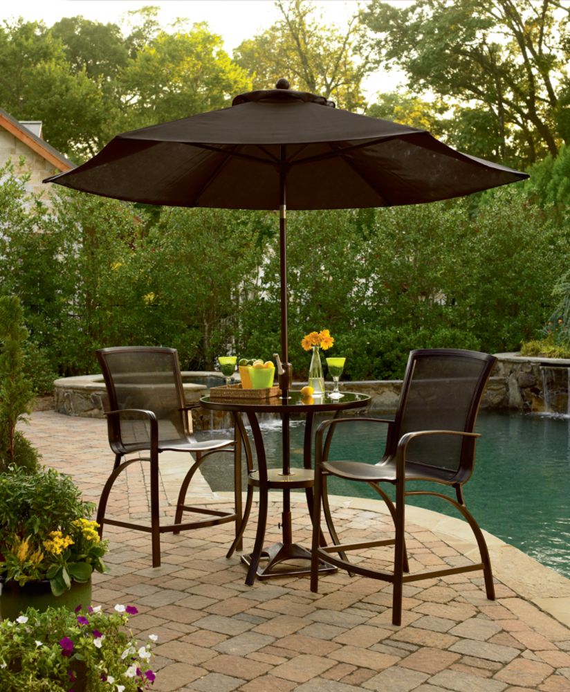 Agio Tribeca 3 Pc. High Bistro Set with Light
