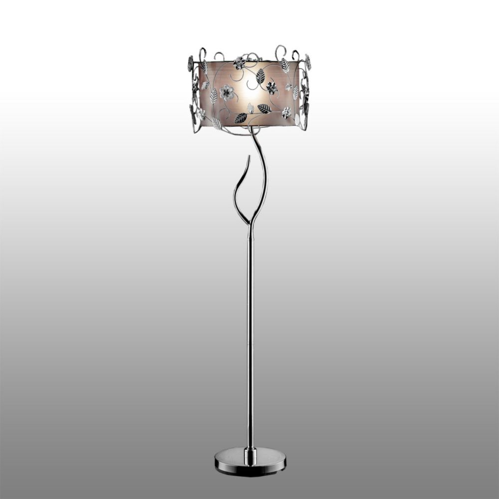 Oxford Creek Floral Metal Floor Lamp