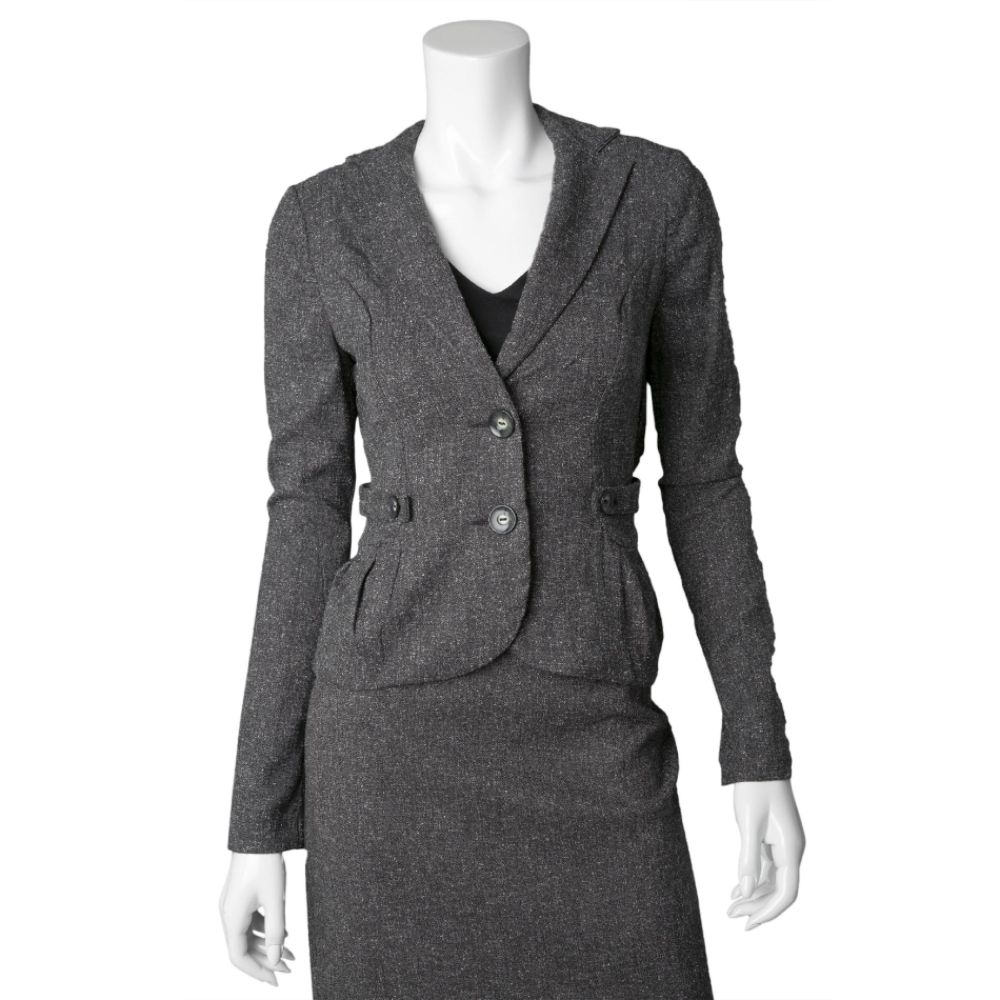 Juniors Tweed Blazer Tab Waist at Kmart.com