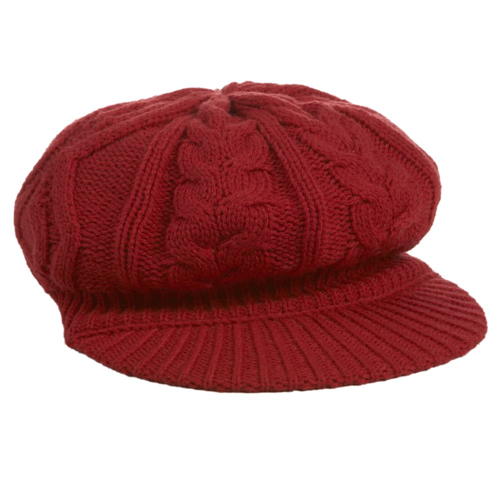 Isotoner Irish Cable-Knit Pattern Newsboy Cap