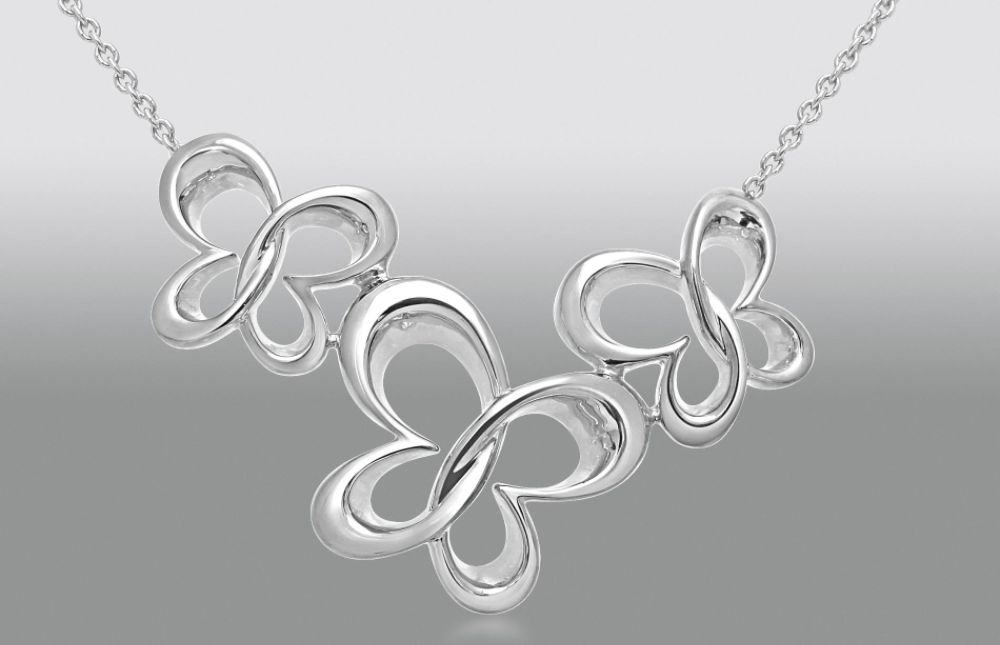 True Harmony Sterling Silver Butterfly Pendant with Emerald Accent at Sears.com