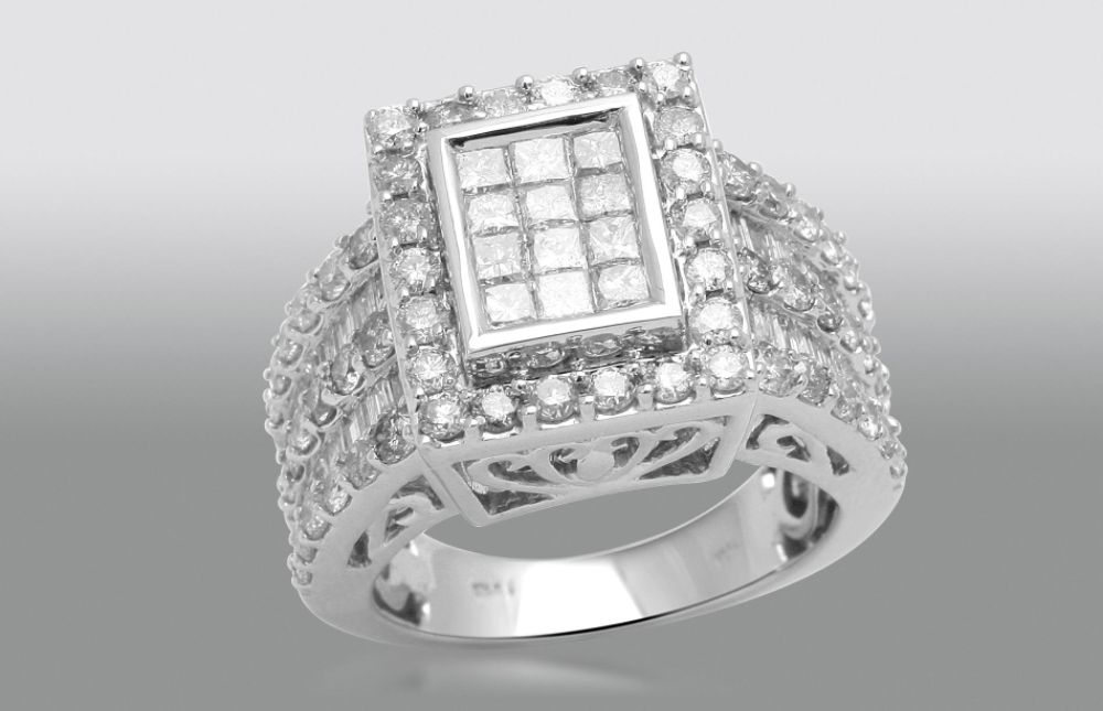 Tradition Diamond 3 cttw Diamond Frame Ring in 10K White Gold at Sears.com