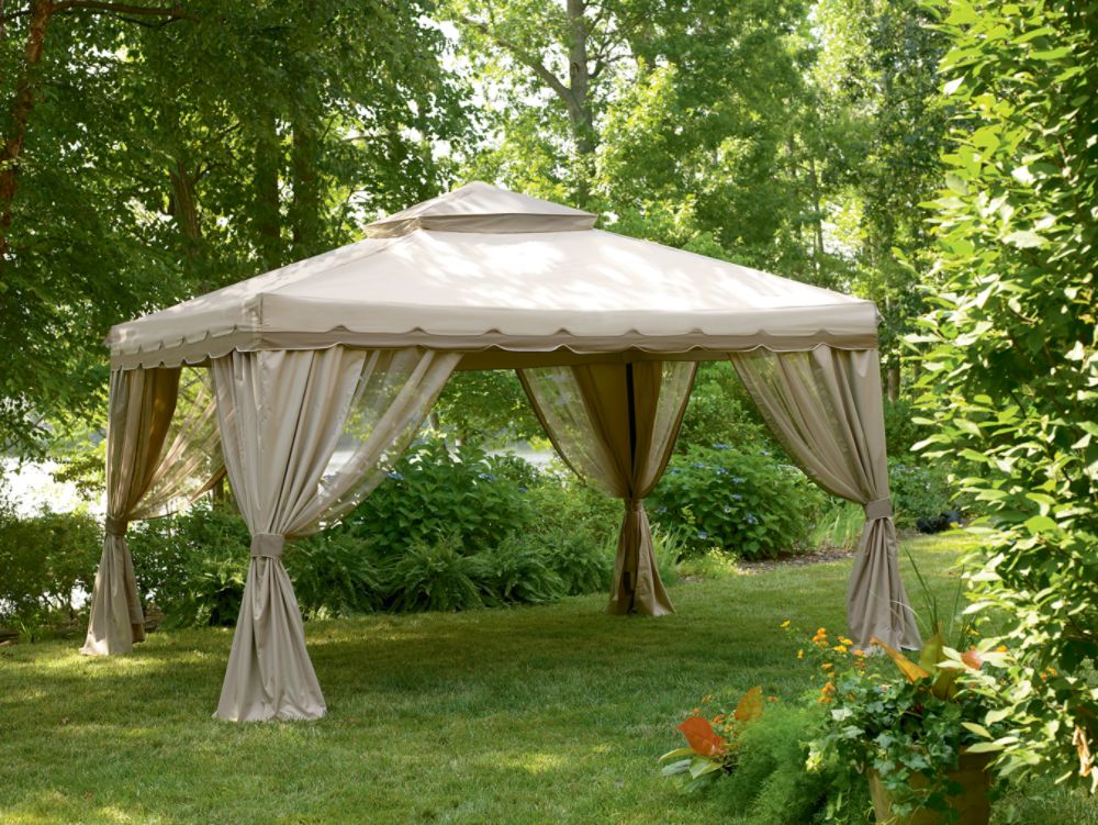 Garden Oasis 13 Ft. x 10 Ft. Portable Gazebo with Double Roof at Sears.com