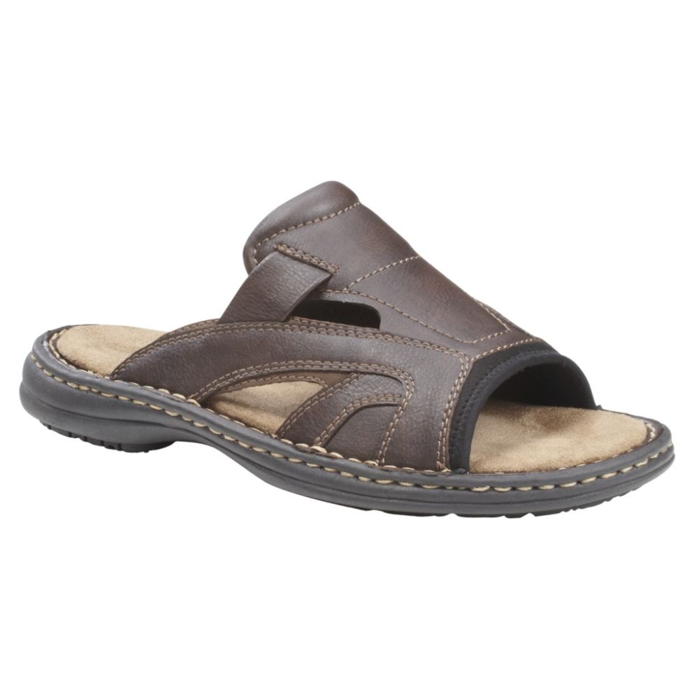 Thom McAn Men's Jackson Slide Sandal - Brown at Kmart.com