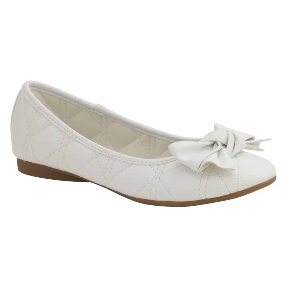 TKS Girl's Dress Shoe Joyce - White