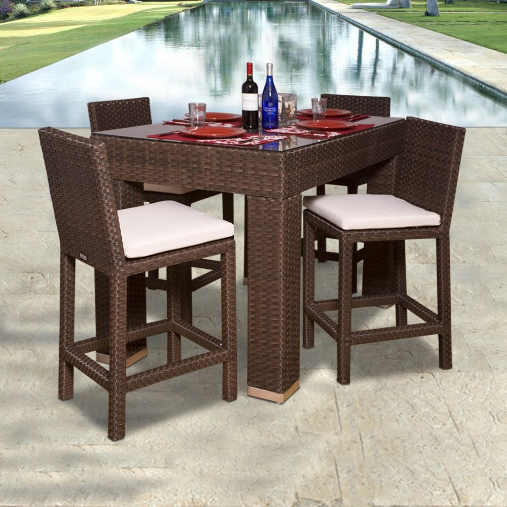 Atlantic Abaco 5-pc Wicker Rectangular Bar Set at Kmart.com