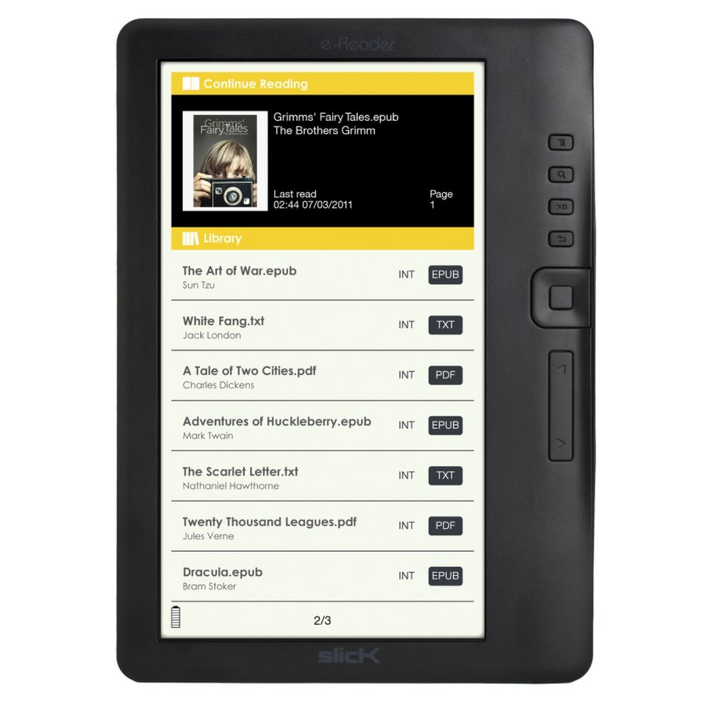 Reader Library on Slick 50 E Reader W  7  Color Display   Er 701 Reviews   Mysears