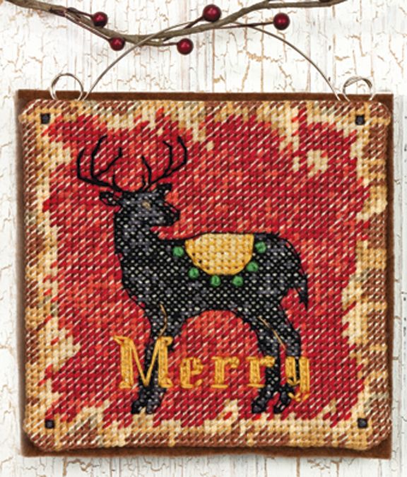 Dimensions Reindeer Ornament Counted Cross Stitch Kit