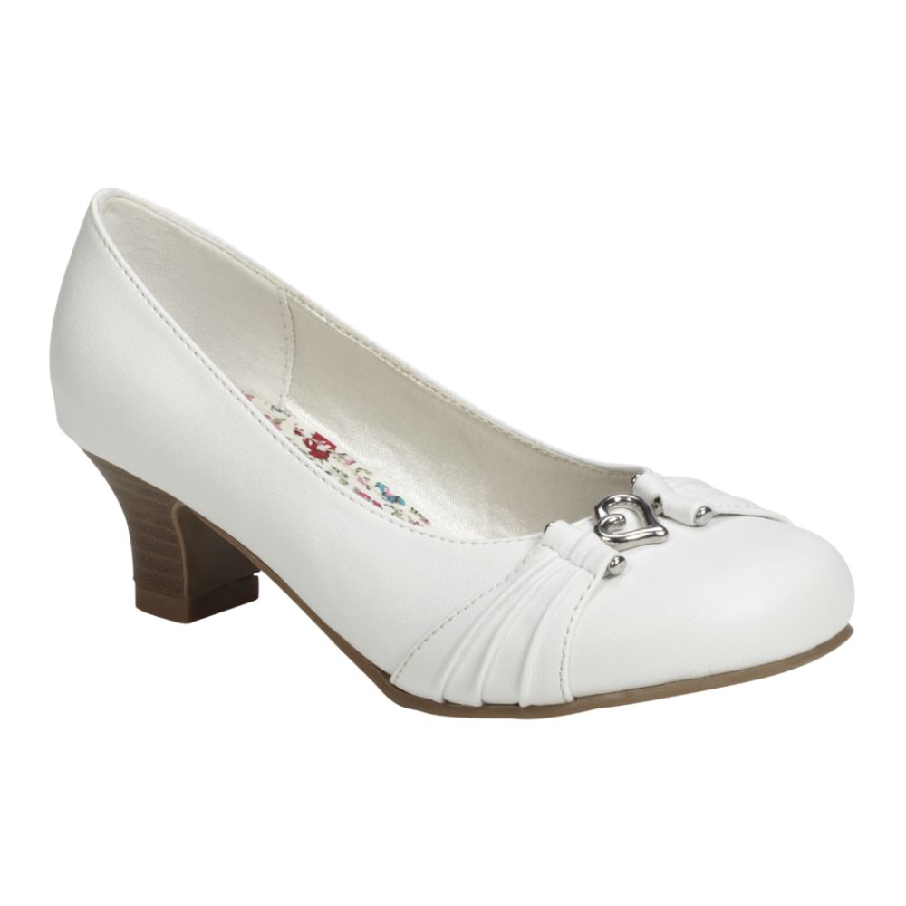 TKS Girl's Dress Shoe Joanna - White