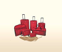 American Tourister 7 Piece Set (Red) at Sears.com