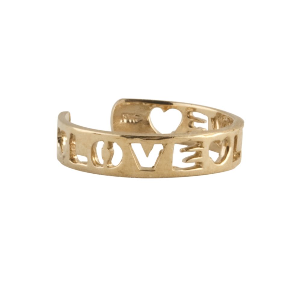 Polished Love Toe Ring in 10k Yellow Gold at Sears.com