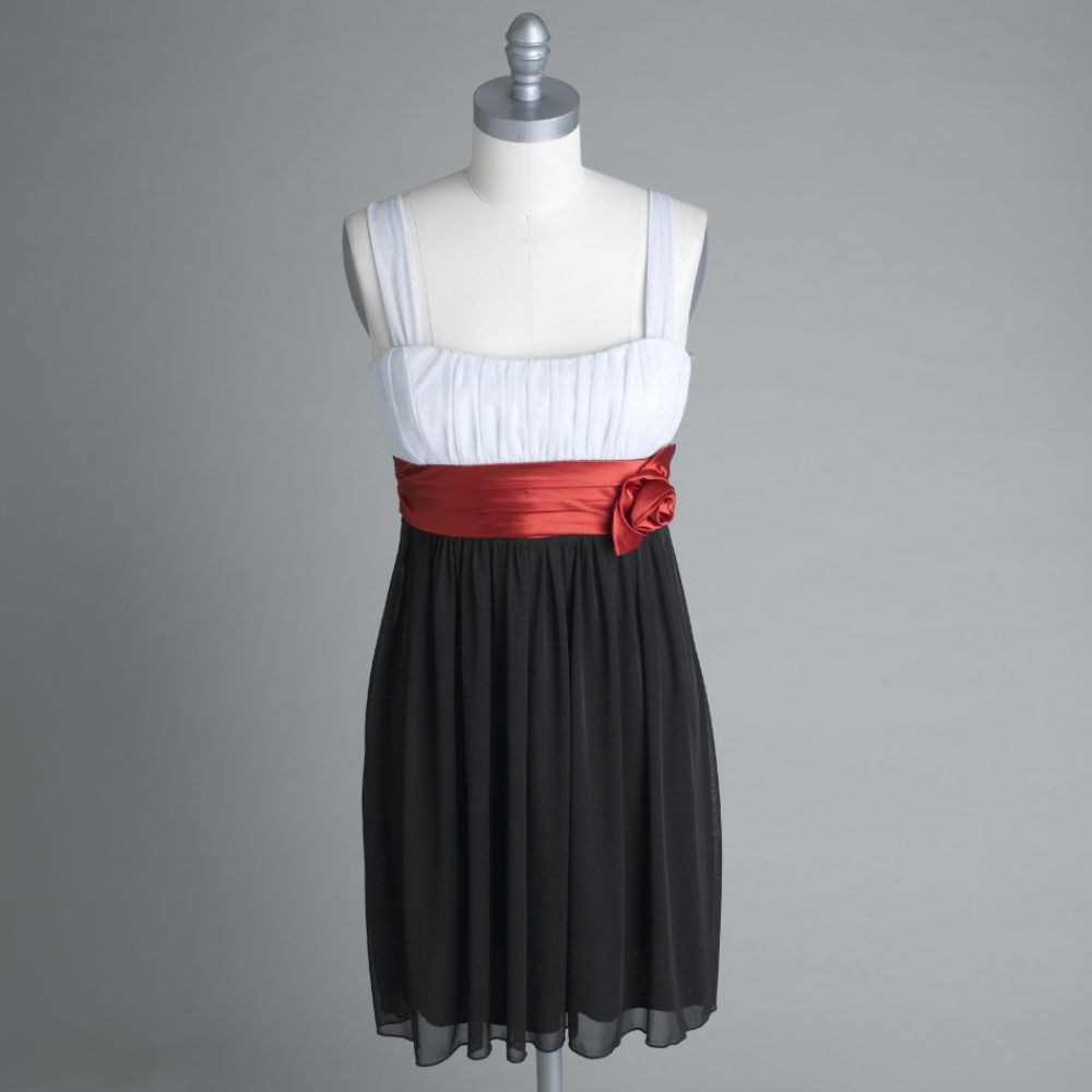 City Triangles Junior's Glitter Infused Emma Dress with Rosette Detail at Sears.com
