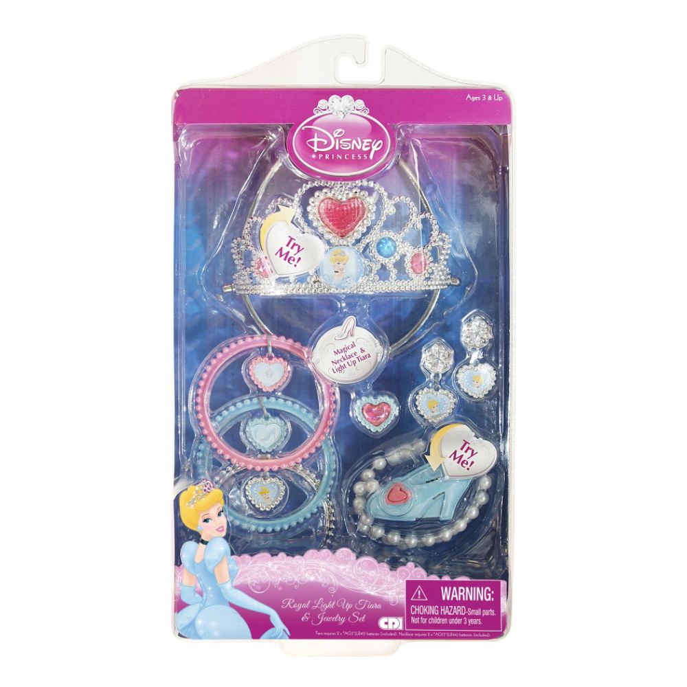 Disney Royal Light Up Tiara & Jewelry Set - Cinderella at Kmart.com