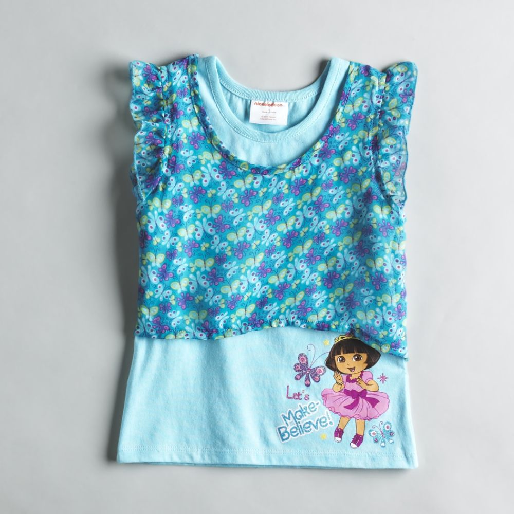 Nickelodeon Girls Dora Make Believe Layered Tunic 