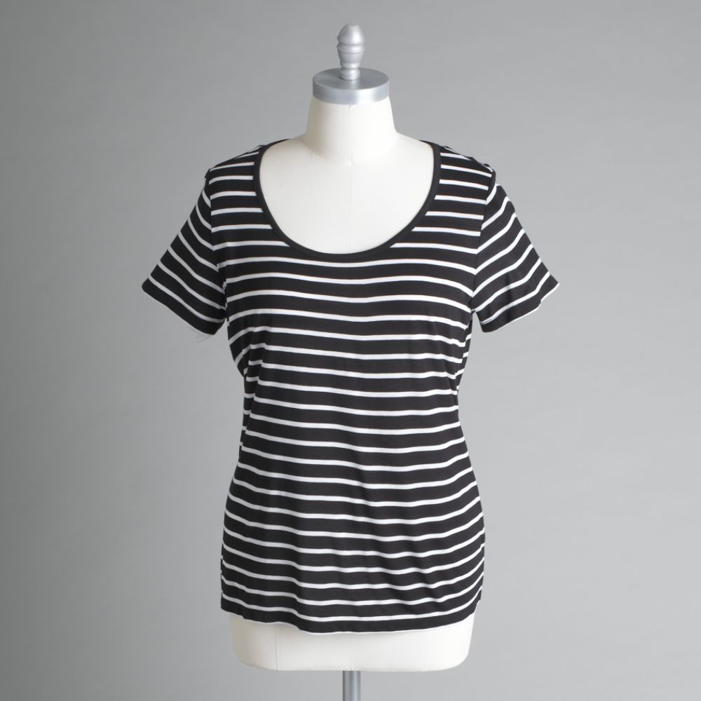 Beverly Drive Women's Plus Size Striped Top