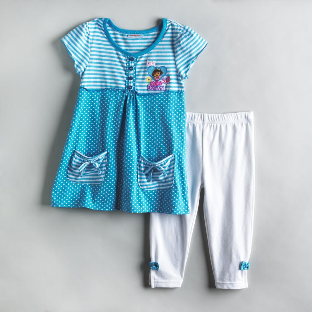Nickelodeon Girls Dora Make Believe Dress & Pants Set 