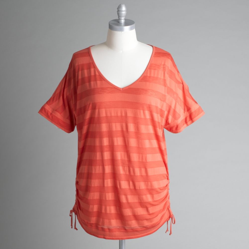 Beverly Drive Women's Plus Size Side Tie Top