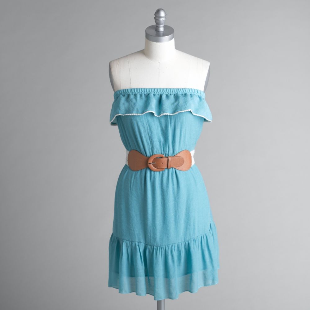 New Look Juniors Ruffled Tube Dress at Sears.com
