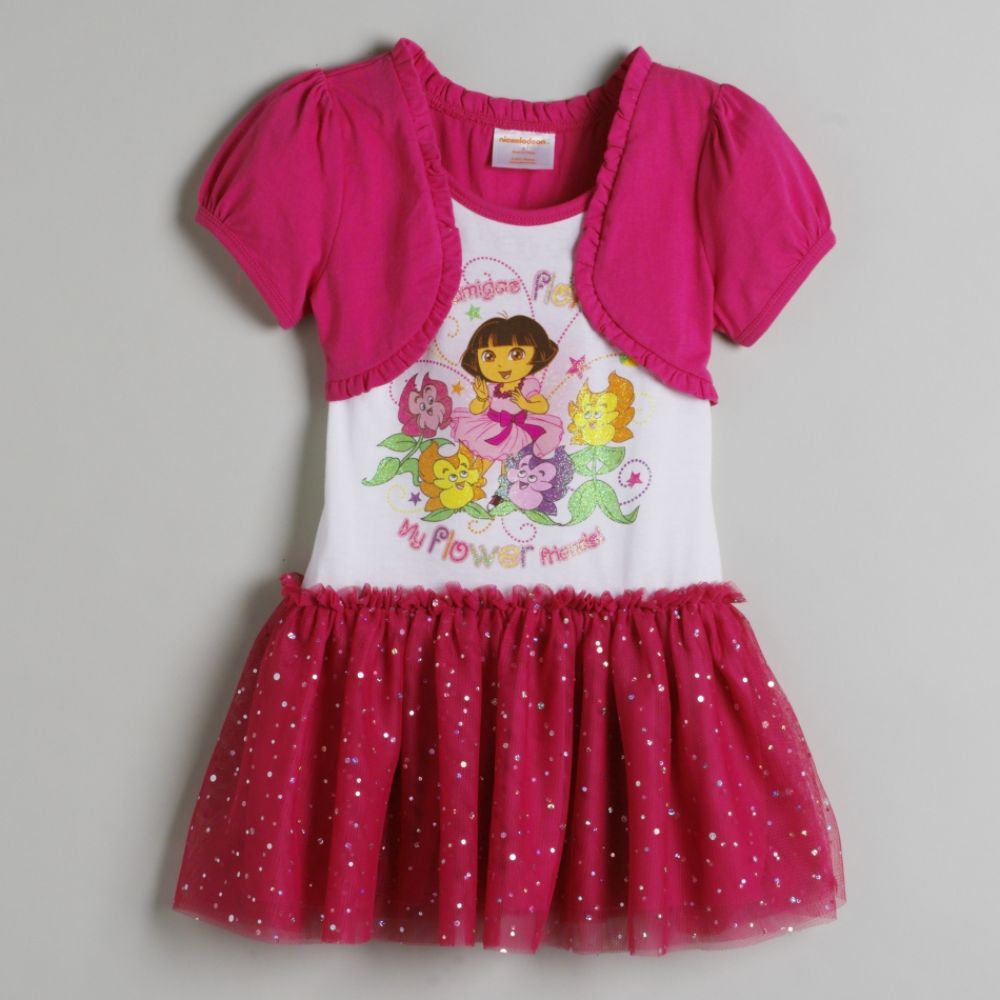 Nickelodeon Girls Layered-Look Sparkle Dress
