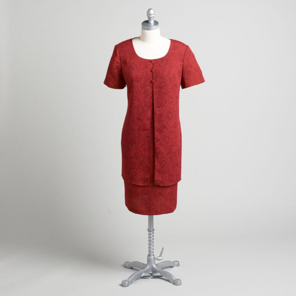 Women's Scoopneck Layered Short-Sleeved Dress at Kmart.com