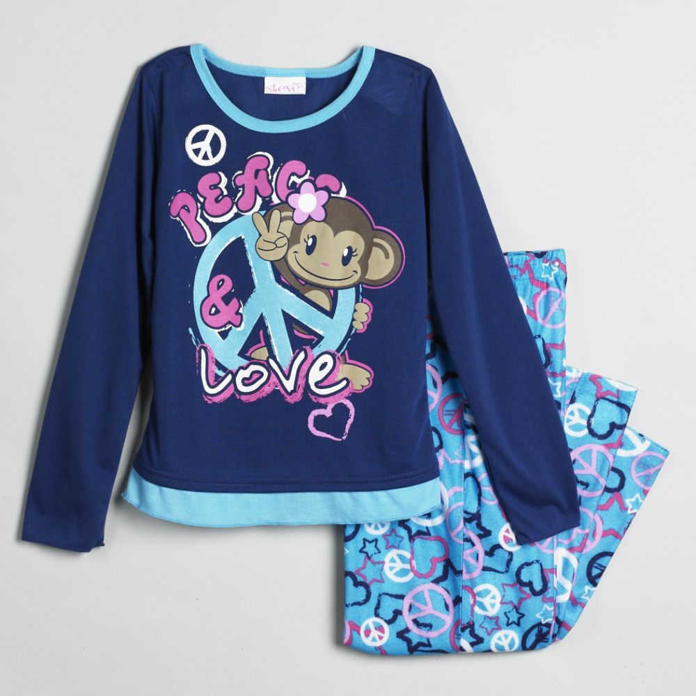 St. Eve Girls 3D Peace Monkey Pajamas price decreased by 50%