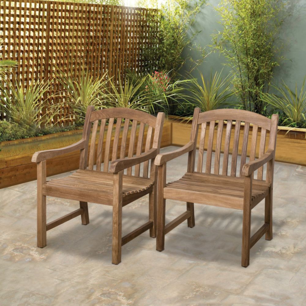 Amazonia SC Mandalay Teak Armchairs at Sears.com