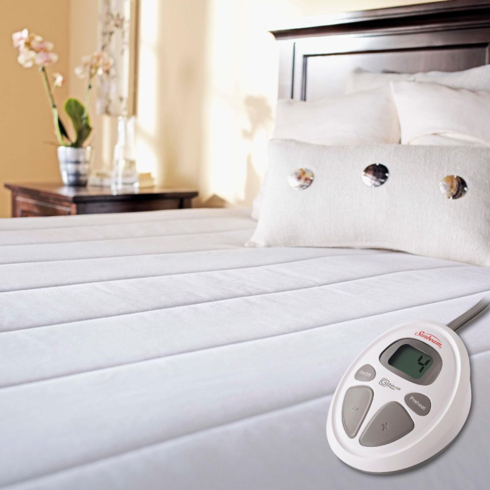 Sunbeam Quilted 140 Thread Count Heated Mattress Pad at Kmart.com