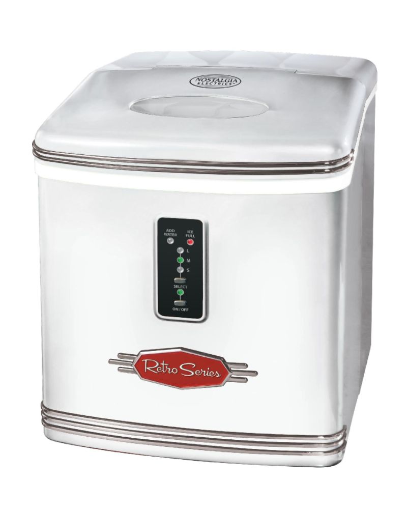 Nostalgia Electrics RIC-100WHT Retro Ice Cube Maker