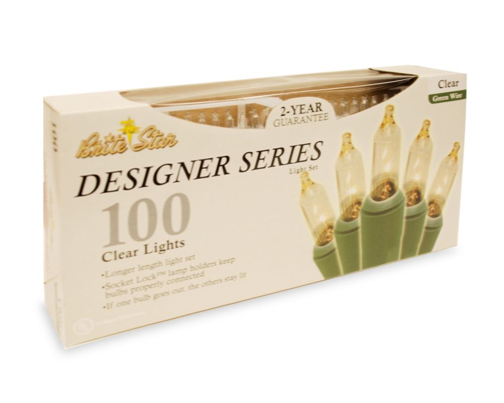 brite star set of 2  100l designer series light set clear