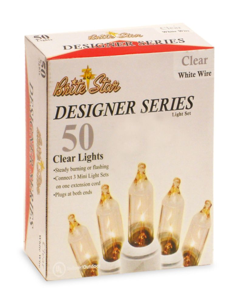 Brite Star 50CT CLEAR light set W+W