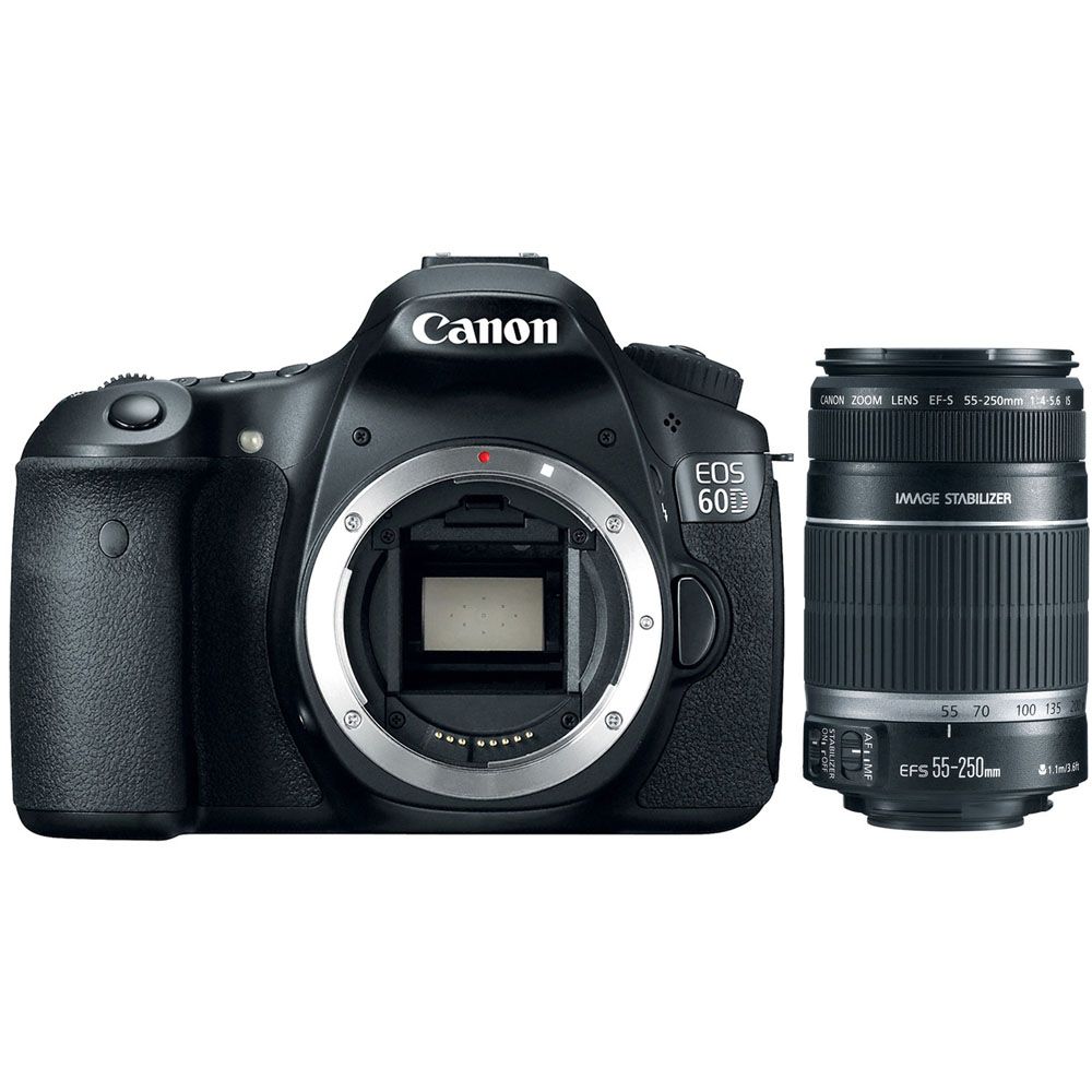 Canon 4460B003L1KIT EOS 60D 18MP Digital SLR Camera Body and EFS 55