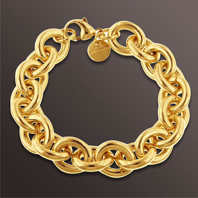 Romanza Link Bracelet set in Gold over Bronze at Sears.com