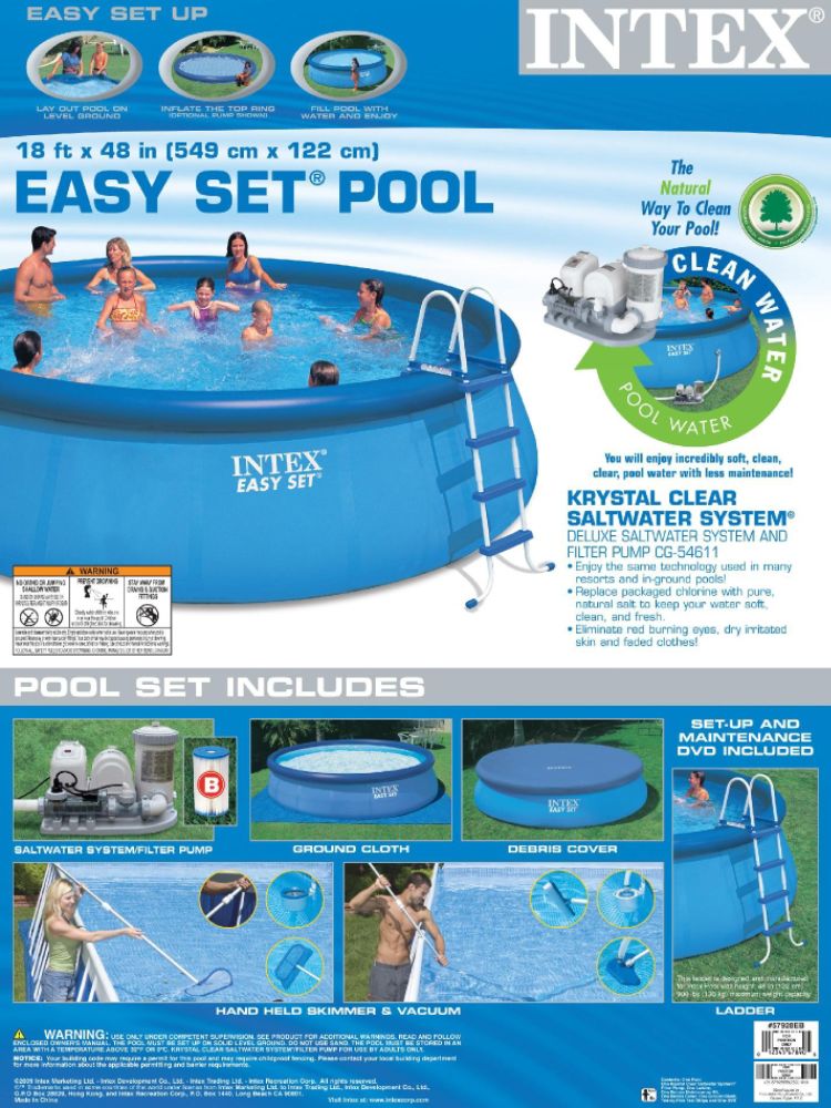 Intex 18'x48 Easy Set Pool with Saltwater System at Sears.com