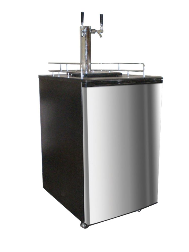 Nostalgia Electrics KRS-6100SS Double Kegorator Twin Tap Beer Keg Fridge, Stainless Steel at Sears.com