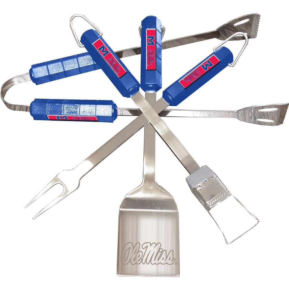 BSI Products Mississippi Rebels 4 Pc Bbq Set