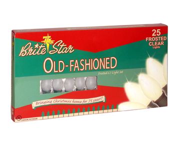 Brite Star 25L C-7 FROSTED WHITE- OLD-FASHIONED LIGHT SET at Kmart.com