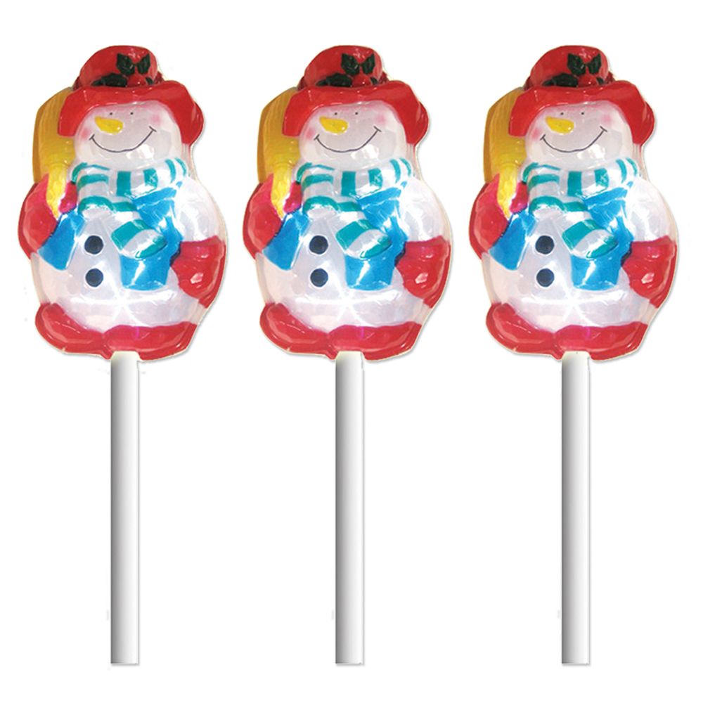 Brite Star B/O ICY PATHMARKER, SNOWMAN SET 3PURE WHITE TWINKLING at Kmart.com