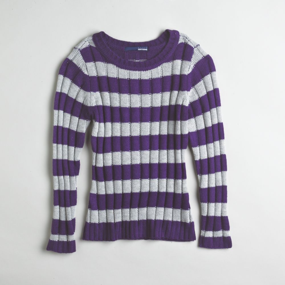 Basic Editions Young Girl's Rib Knit Sweater