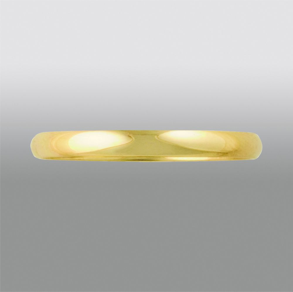 10K 2mm Yellow Gold Wedding Band