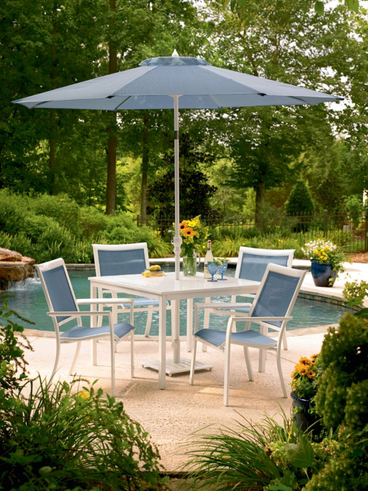 Simply Outdoors Glendora White 5 Pc. Dining Set