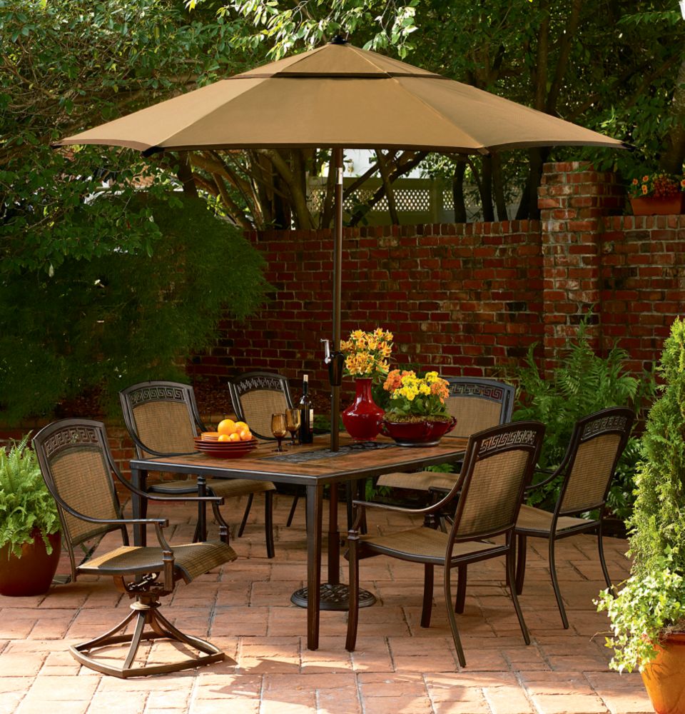 Simply Outdoors&nbsp; Oakwood 7 Pc. Dining Set