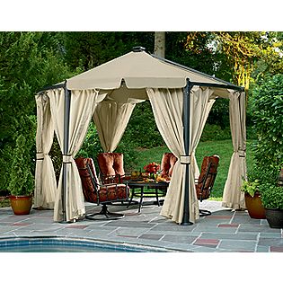 Garden Canopy on Garden Oasis Replacement Canopy For Steel Round Gazebo   Outdoor