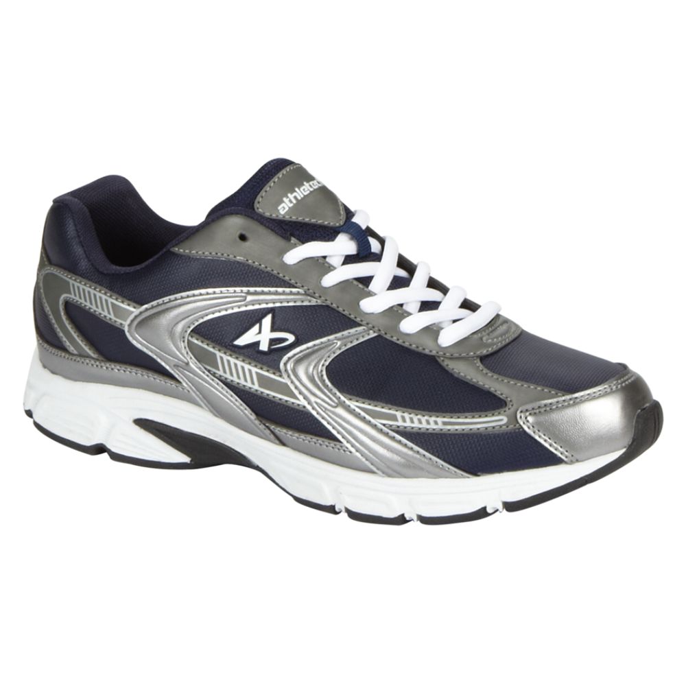 Athletech Men's Ath L-Espy Low Profile Athletic Shoe Wide Width - Navy at Kmart.com