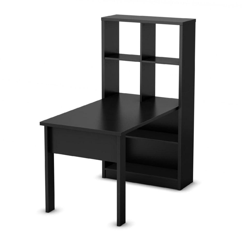 South Shore Annexe Collection Work Table & Storage Unit Combo Pure Black at Sears.com