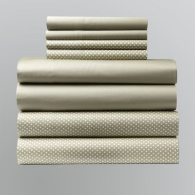 Big Fab Find 300 Count Queen Sheet Set Double Pack - Sage Dot at Kmart.com