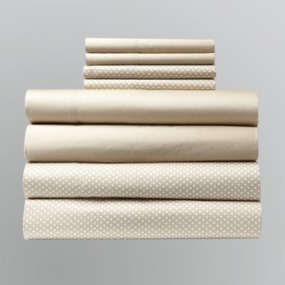 Big Fab Find 300 Count Queen Sheet Set Double Pack - Neutral Dot at Sears.com
