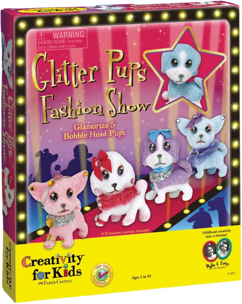 CREATIVITY FOR KIDS Glitter Pups Fashion Show Kit