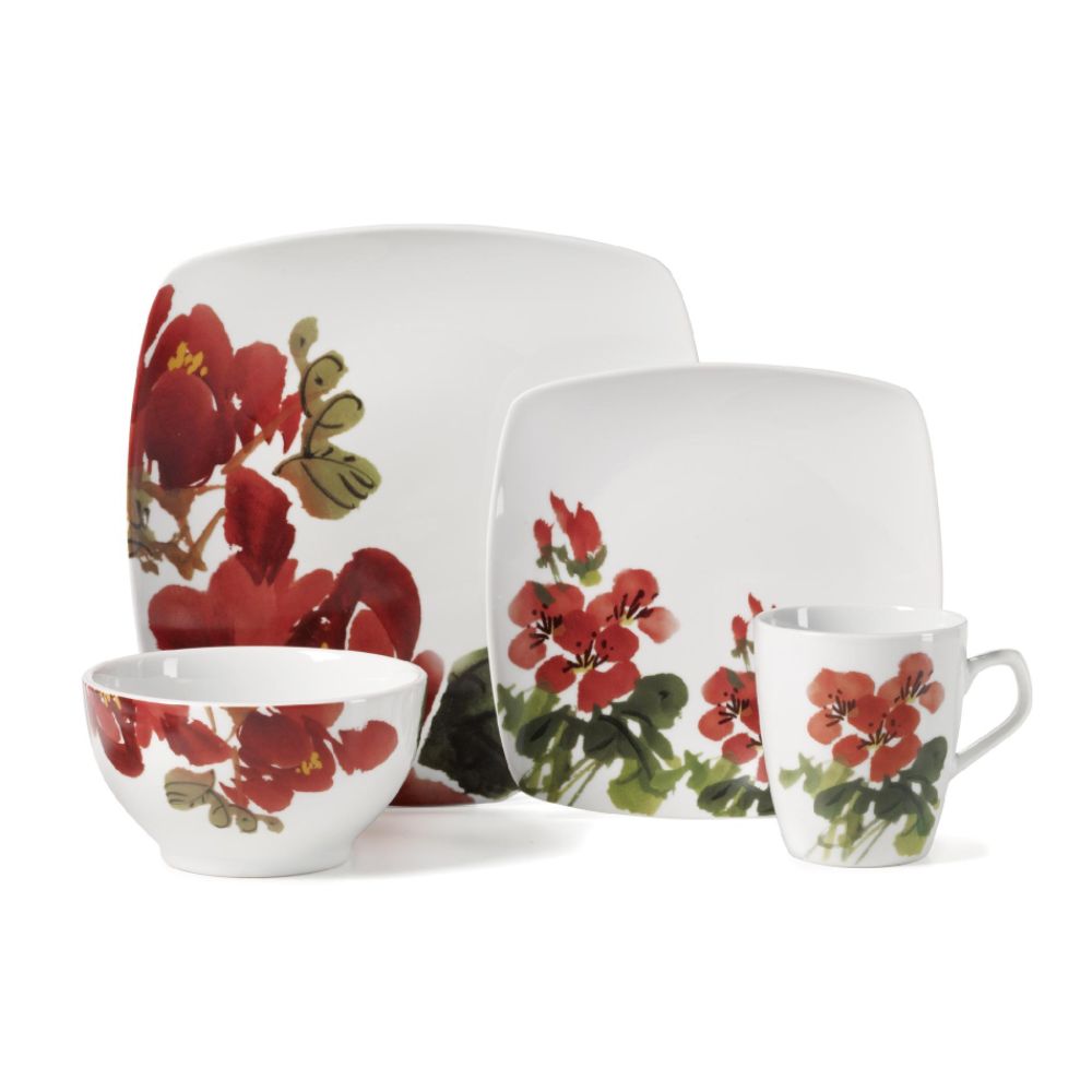 Gourmet Basics By Mikasa Geranium 16 pc set at Sears.com
