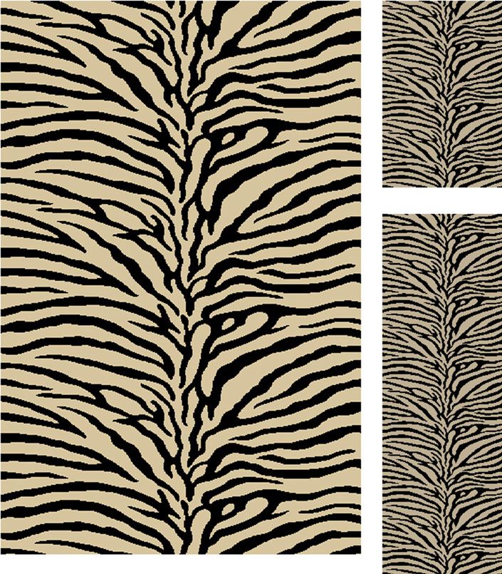 Tayse Rugs Elegance 5162  Ivory and Black 3 Pc Rug Set at Sears.com